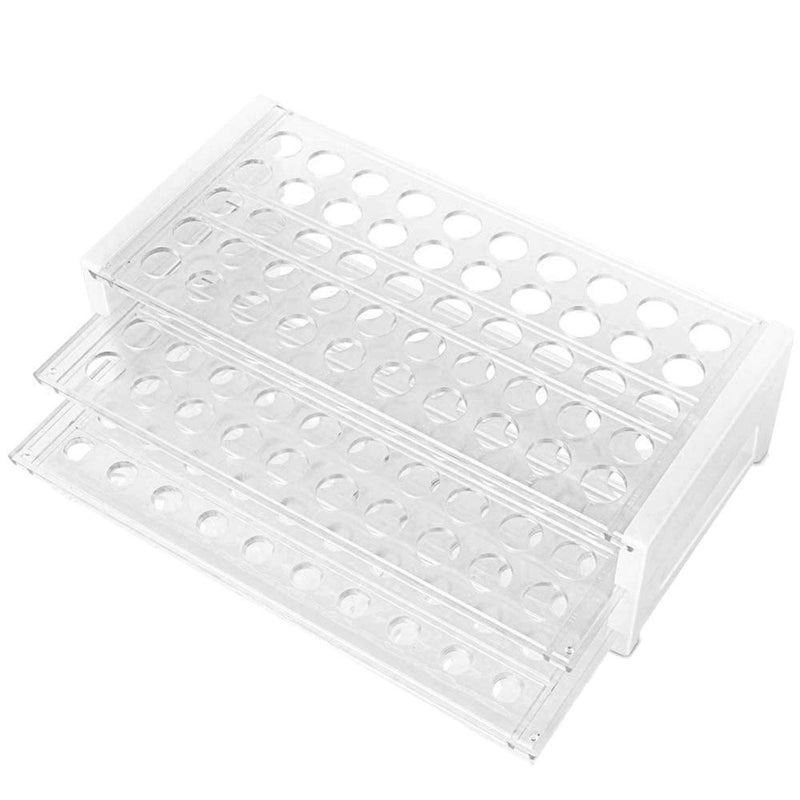 Karter Scientific Plastic Test Tube Rack for 15/18 mm Tubes, Hole Diameter is 18.7mm, Holds 50, Detachable, Karter Scientific 208U2 (Pack of 1) - Image 4